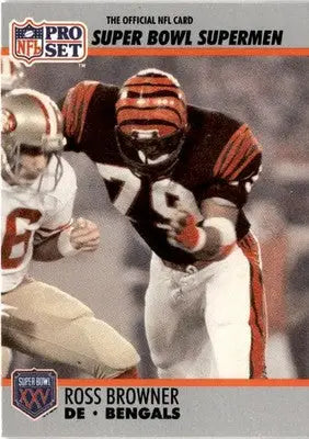 1990-91 Pro Set Super Bowl XXV Silver Anniversary Commemorative #74 Ross Browner - Football Card Single
