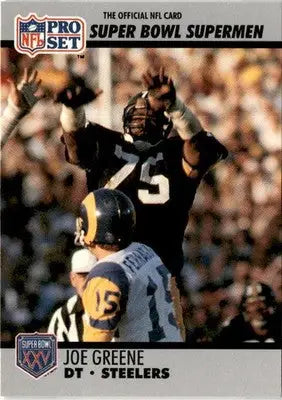 1990-91 Pro Set Super Bowl XXV Silver Anniversary Commemorative #84 Joe Greene - Football Card Single