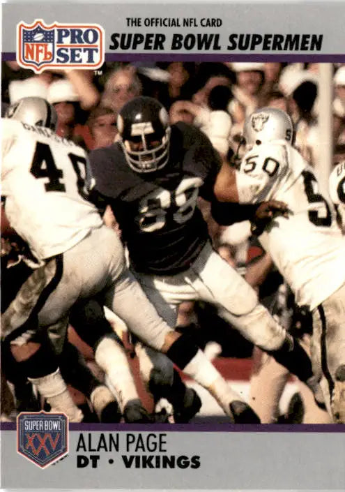 1990-91 Pro Set Super Bowl XXV Silver Anniversary Commemorative #86 Alan Page - Football Card Single