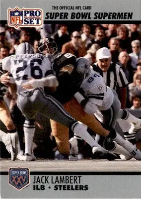 1990-91 Pro Set Super Bowl XXV Silver Anniversary Commemorative #90 Jack Lambert - Football Card Single