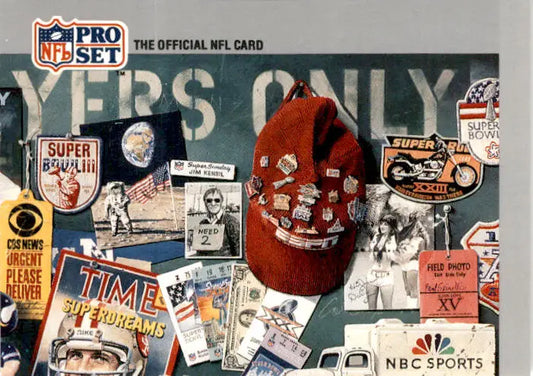 1990-91 Pro Set Super Bowl XXV Silver Anniversary Puzzle 3 - Football Card Single