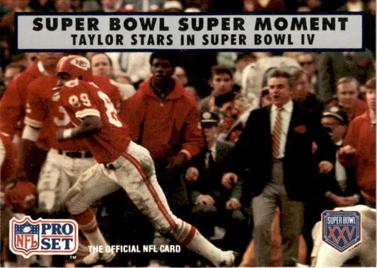 1990-91 Pro Set Super Bowl XXV Silver Anniversary Taylor Stars in Super Bowl IV - Football Card Single