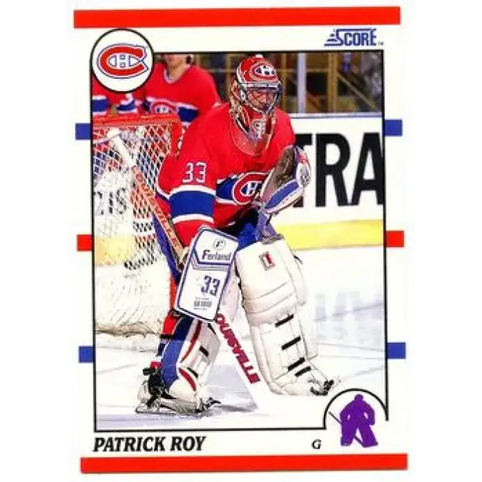 1990-91 Score #10 Patrick Roy NM-MT Montreal Canadiens Hockey Card - Hockey Card Single