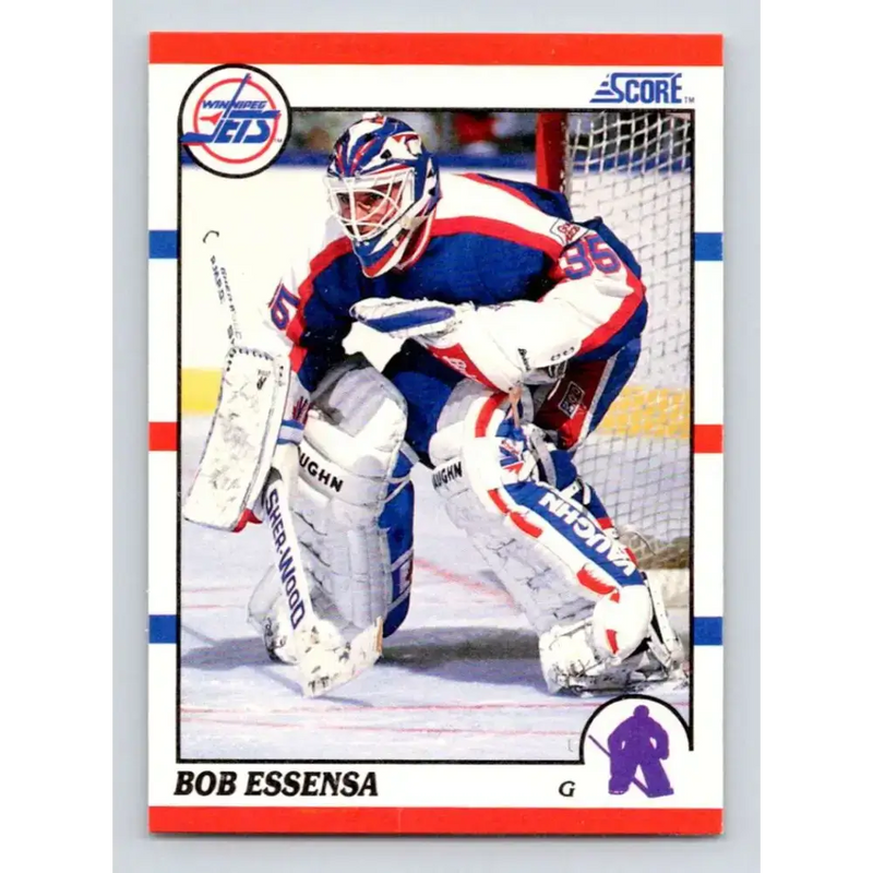 1990-91 Score #112 Bob Essensa NM-MT RC Rookie Winnipeg Jets Hockey Card - Hockey Card Single
