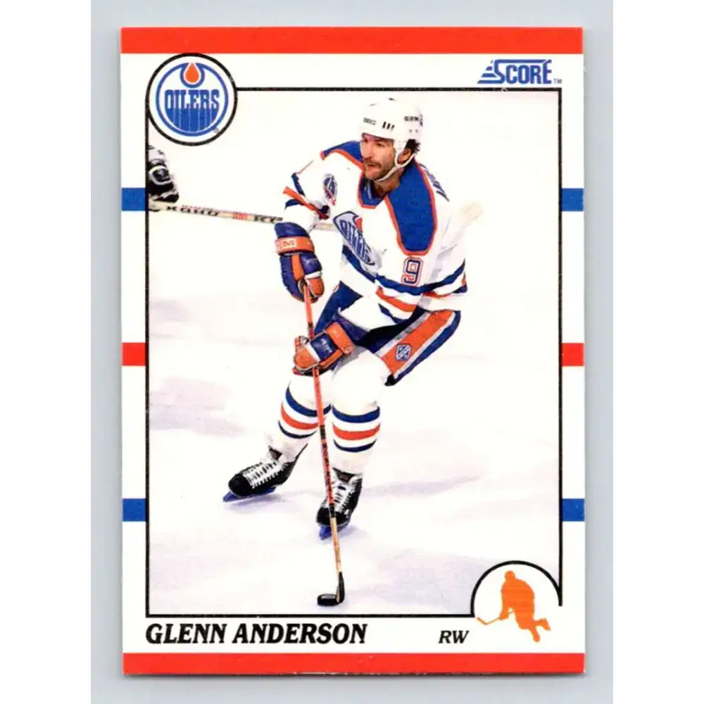1990-91 Score #114 Glenn Anderson NM-MT Edmonton Oilers Hockey Card - Hockey Card Single