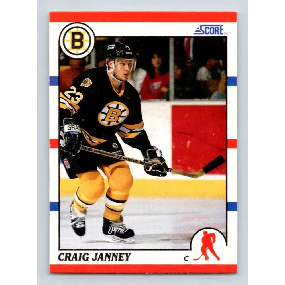 1990-91 Score #118 Craig Janney NM-MT Boston Bruins Hockey Card - Hockey Card Single