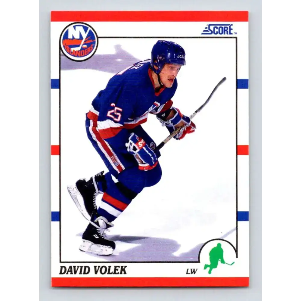 1990-91 Score #12 David Volek NM-MT New York Islanders Hockey Card - Hockey Card Single