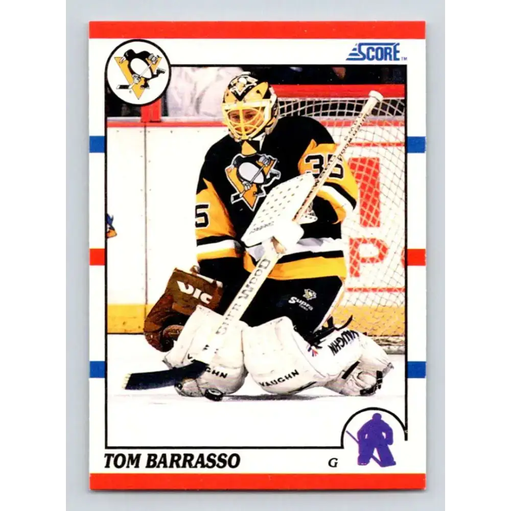 1990-91 Score #121 Tom Barrasso NM-MT Pittsburgh Penguins Hockey Card - Hockey Card Single