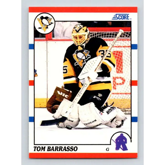 1990-91 Score #121 Tom Barrasso NM-MT Pittsburgh Penguins Hockey Card