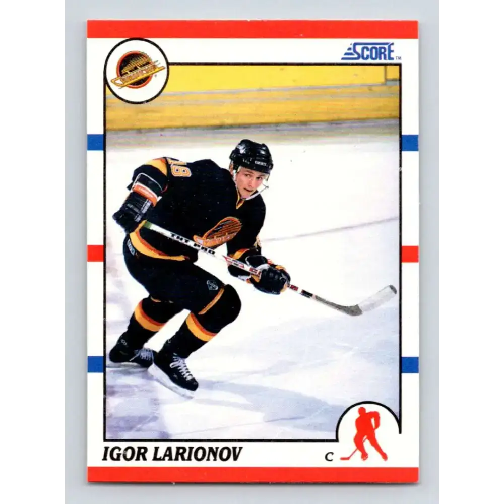 1990-91 Score #123 Igor Larionov NM-MT RC Rookie Vancouver Canucks Hockey Card - Hockey Card Single