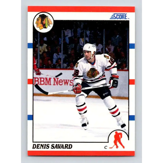 1990-91 Score #125 Denis Savard NM-MT Chicago Blackhawks Hockey Card