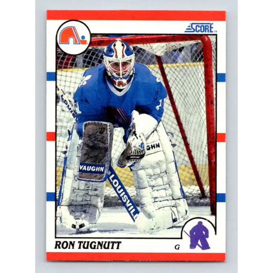 1990-91 Score #126 Ron Tugnutt NM-MT Quebec Nordiques Hockey Card - Hockey Card Single
