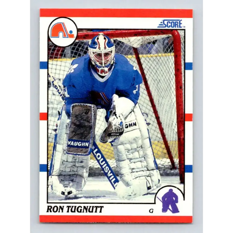 1990-91 Score #126 Ron Tugnutt NM-MT Quebec Nordiques Hockey Card - Hockey Card Single