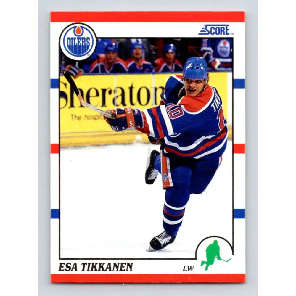 1990-91 Score #13 Esa Tikkanen NM-MT Edmonton Oilers Hockey Card