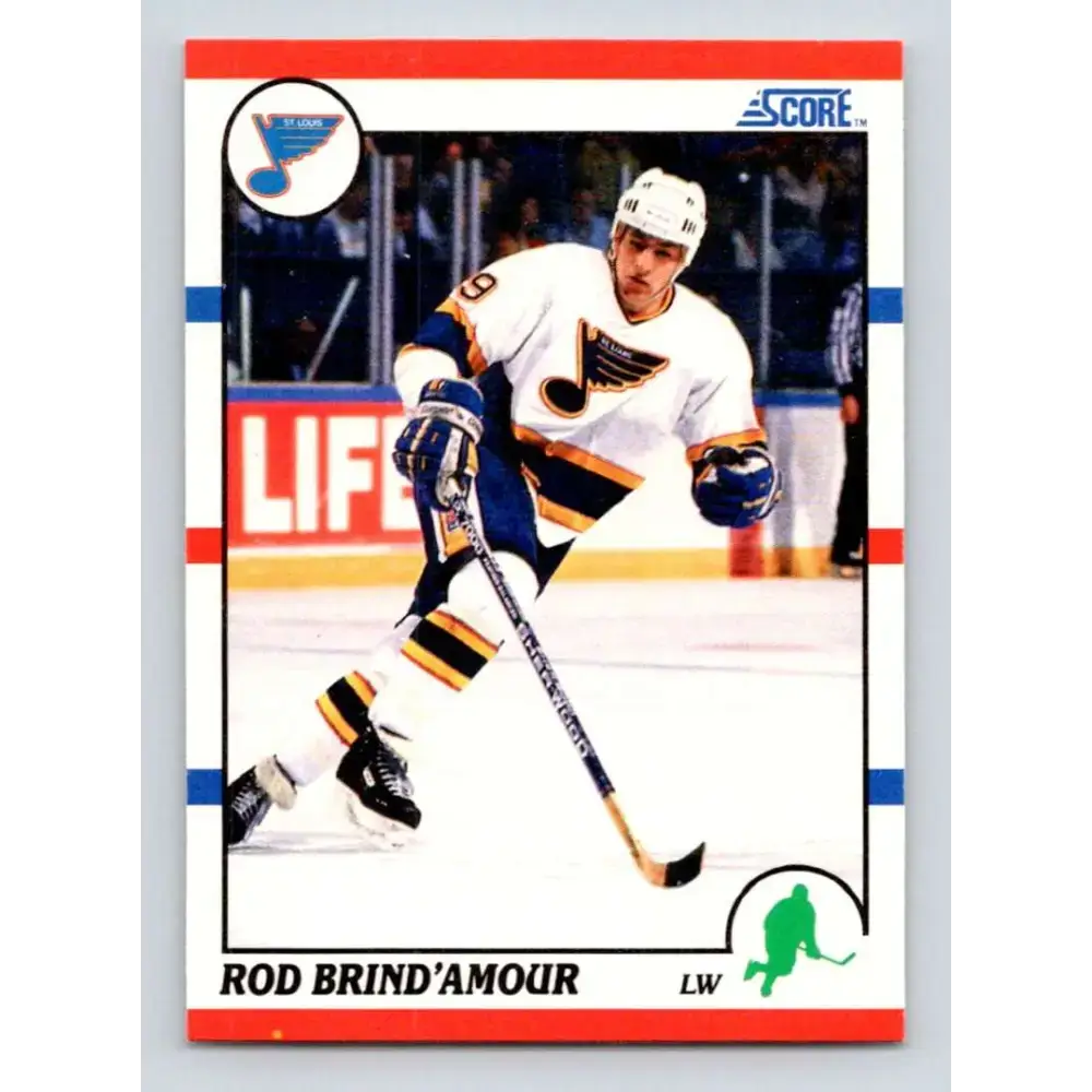 1990-91 Score #131 Rod Brind’Amour NM-MT RC Rookie St. Louis Blues Hockey Card - Hockey Card Single