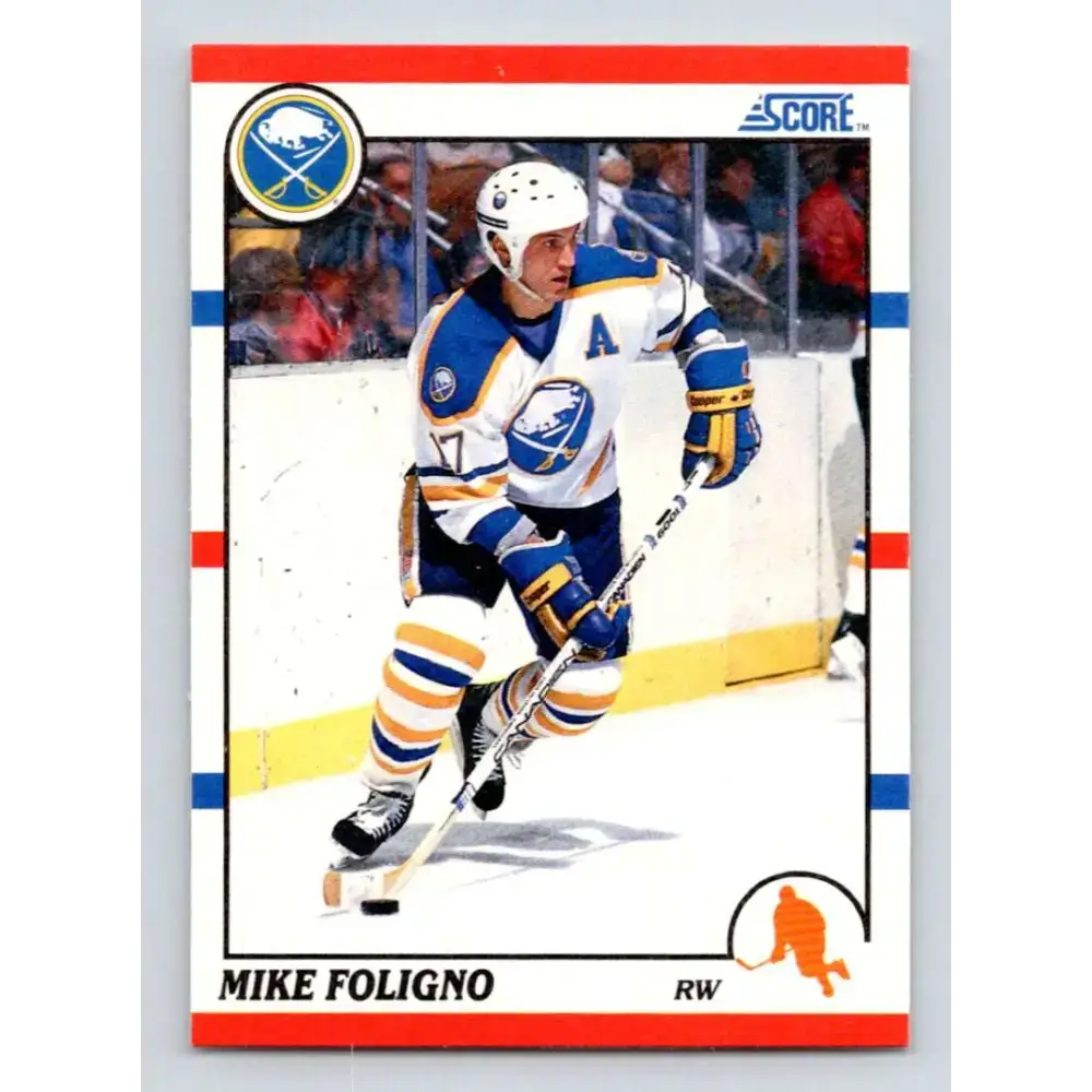 1990-91 Score #133 Mike Foligno NM-MT Buffalo Sabres Hockey Card - Hockey Card Single