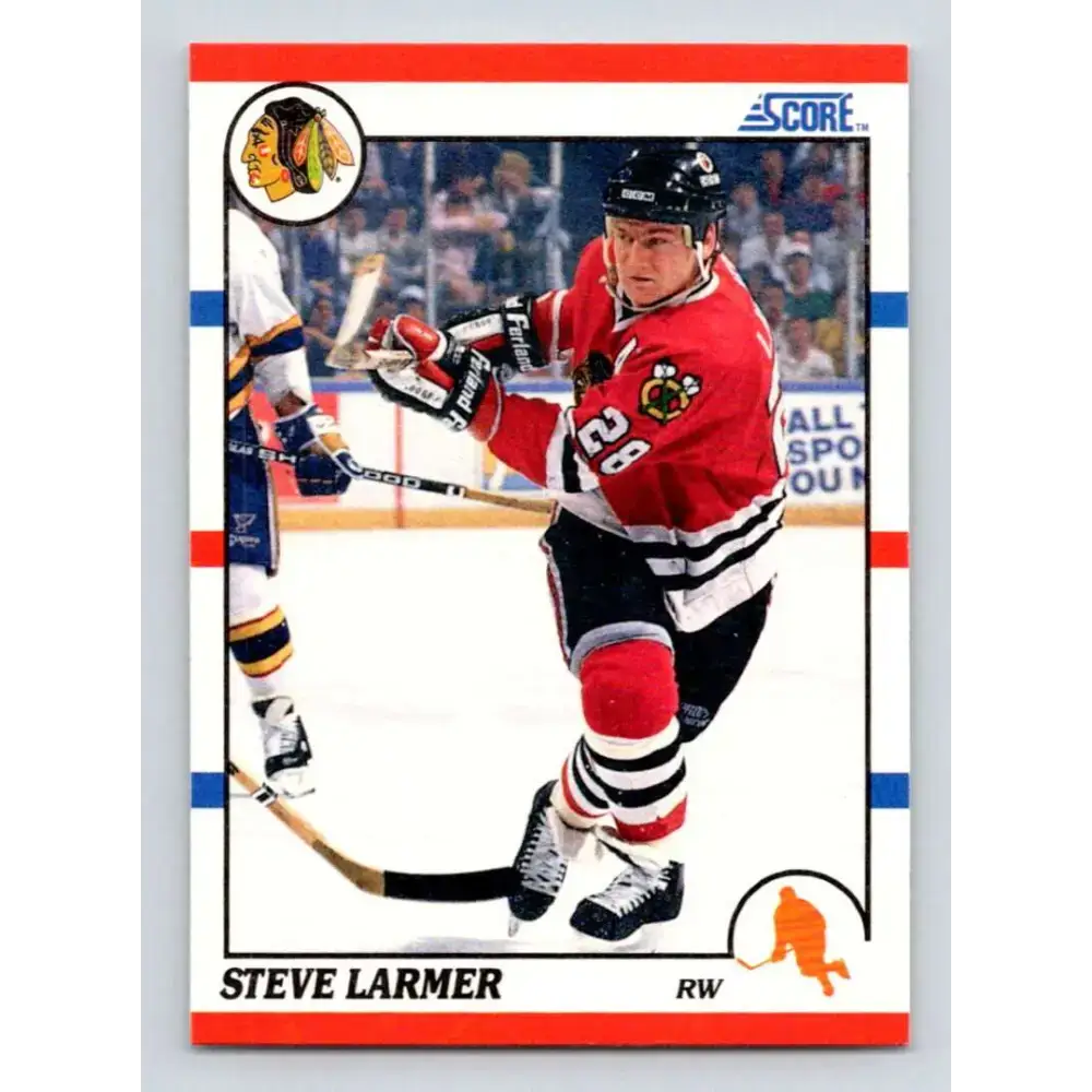 1990-91 Score #135 Steve Larmer NM-MT Chicago Blackhawks Hockey Card - Hockey Card Single