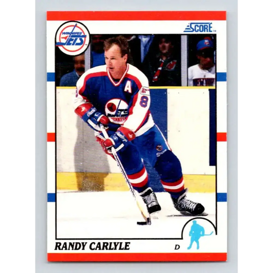 1990-91 Score #136 Randy Carlyle NM-MT Winnipeg Jets Hockey Card