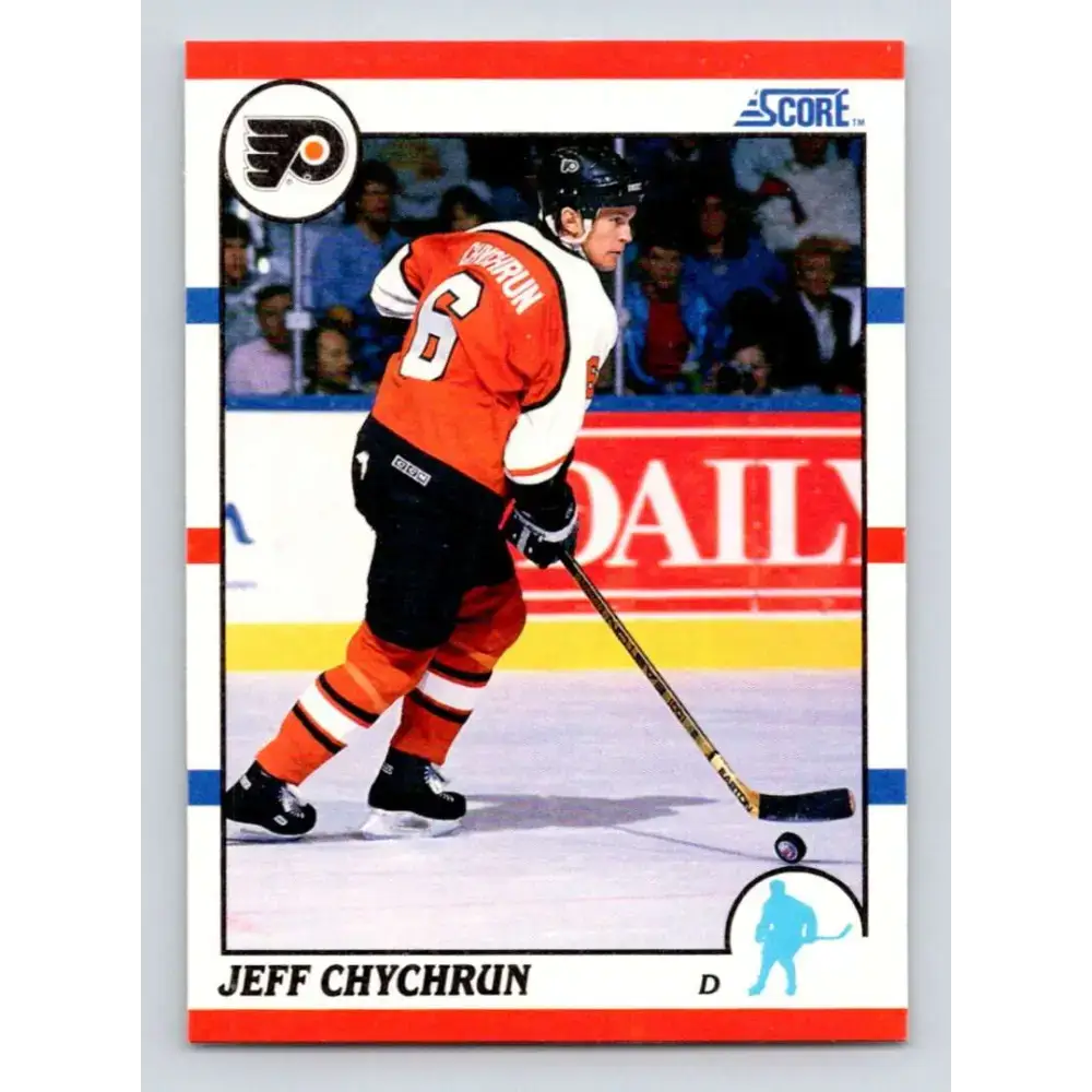 1990-91 Score #138 Jeff Chychrun NM-MT RC Rookie Philadelphia Flyers Hockey Card