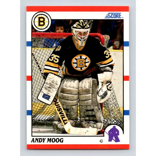 1990-91 Score #140 Andy Moog NM-MT Boston Bruins Hockey Card