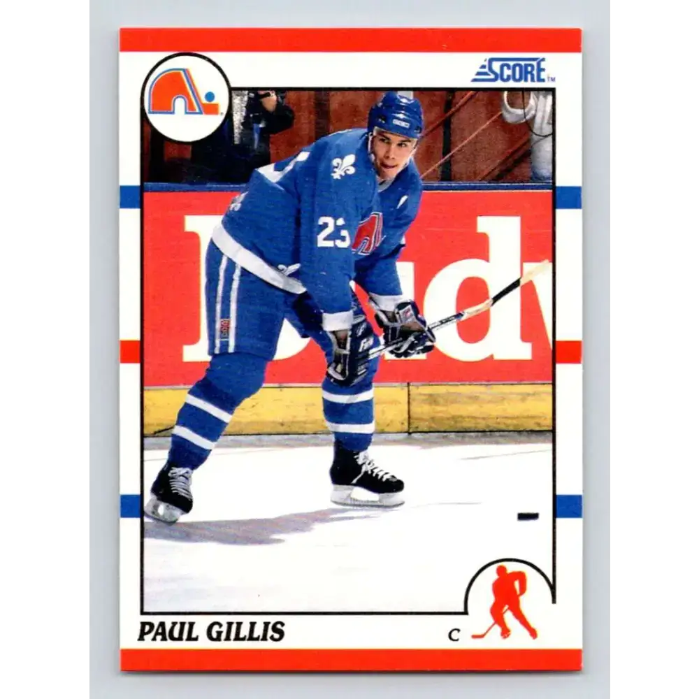 1990-91 Score #141 Paul Gillis NM-MT Quebec Nordiques Hockey Card - Hockey Card Single