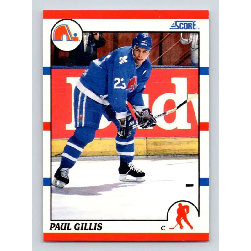 1990-91 Score #141 Paul Gillis NM-MT Quebec Nordiques Hockey Card - Hockey Card Single