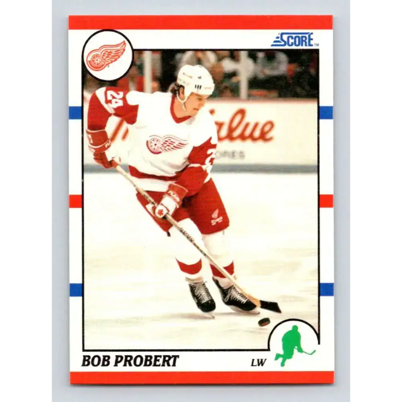 1990-91 Score #143 Bob Probert NM-MT Detroit Red Wings Hockey Card - Hockey Card Single