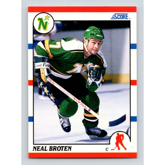 1990-91 Score #144 Neal Broten NM-MT Minnesota North Stars Hockey Card - Hockey Card Single