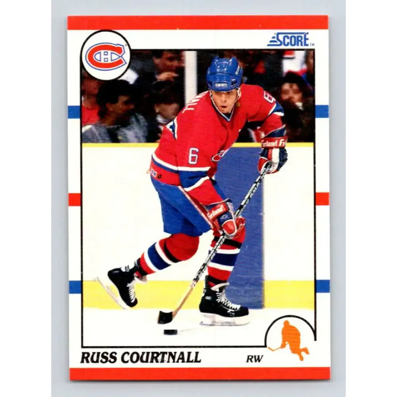 1990-91 Score #148 Russ Courtnall NM-MT Montreal Canadiens Hockey Card - Hockey Card Single