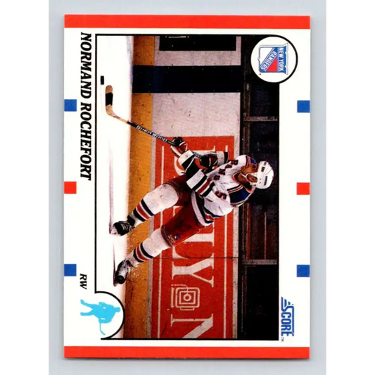 1990-91 Score #149 Normand Rochefort NM-MT New York Rangers Hockey Card
