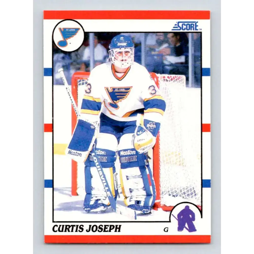 1990-91 Score #151 Curtis Joseph NM-MT RC Rookie St. Louis Blues Hockey Card - Hockey Card Single