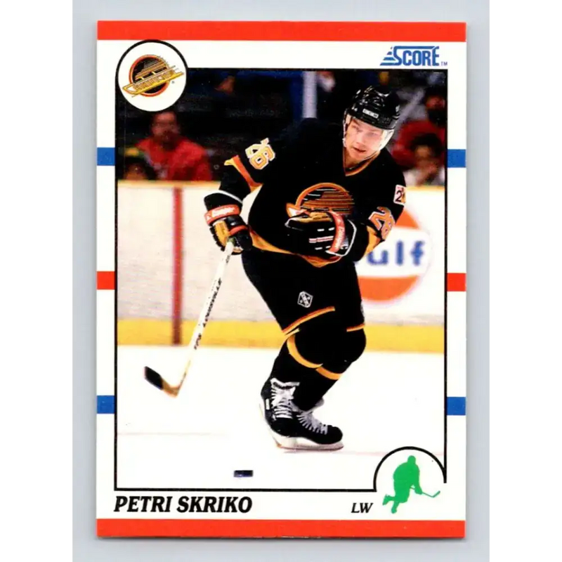 1990-91 Score #154 Petri Skriko NM-MT Vancouver Canucks Hockey Card - Hockey Card Single