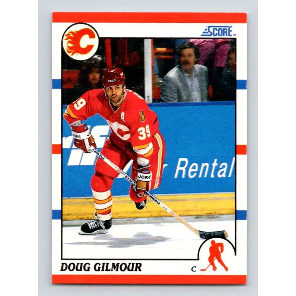 1990-91 Score #155 Doug Gilmour NM-MT Calgary Flames Hockey Card - Hockey Card Single