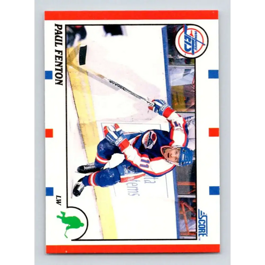 1990-91 Score #156 Paul Fenton NM-MT Winnipeg Jets Hockey Card