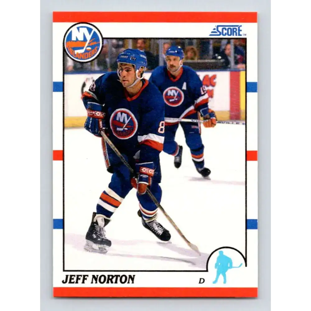 1990-91 Score #157 Jeff Norton NM-MT New York Islanders Hockey Card - Hockey Card Single