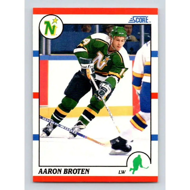 1990-91 Score #162 Aaron Broten NM-MT Minnesota North Stars Hockey Card - Hockey Card Single