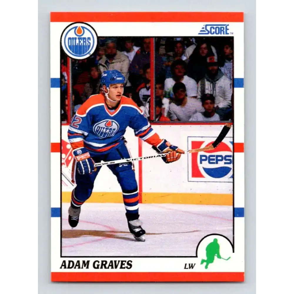 1990-91 Score #163 Adam Graves NM-MT RC Rookie Edmonton Oilers Hockey Card - Hockey Card Single