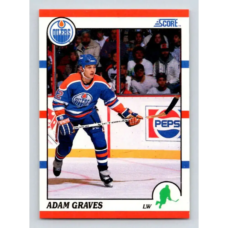 1990-91 Score #163 Adam Graves NM-MT RC Rookie Edmonton Oilers Hockey Card - Hockey Card Single