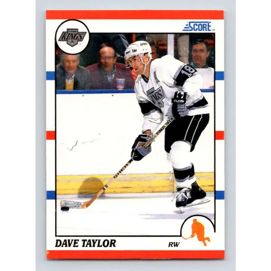 1990-91 Score #166 Dave Taylor NM-MT Los Angeles Kings Hockey Card