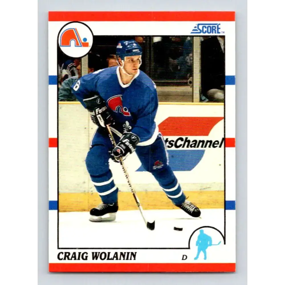 1990-91 Score #167 Craig Wolanin NM-MT RC Rookie Quebec Nordiques Hockey Card