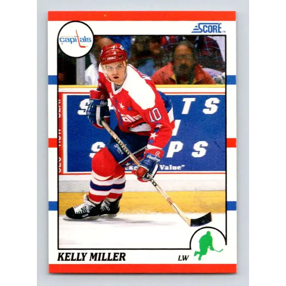 1990-91 Score #168 Kelly Miller NM-MT Washington Capitals Hockey Card