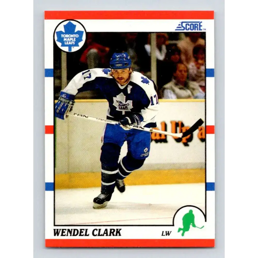 1990-91 Score #171 Wendel Clark NM-MT Toronto Maple Leafs Hockey Card - Hockey Card Single