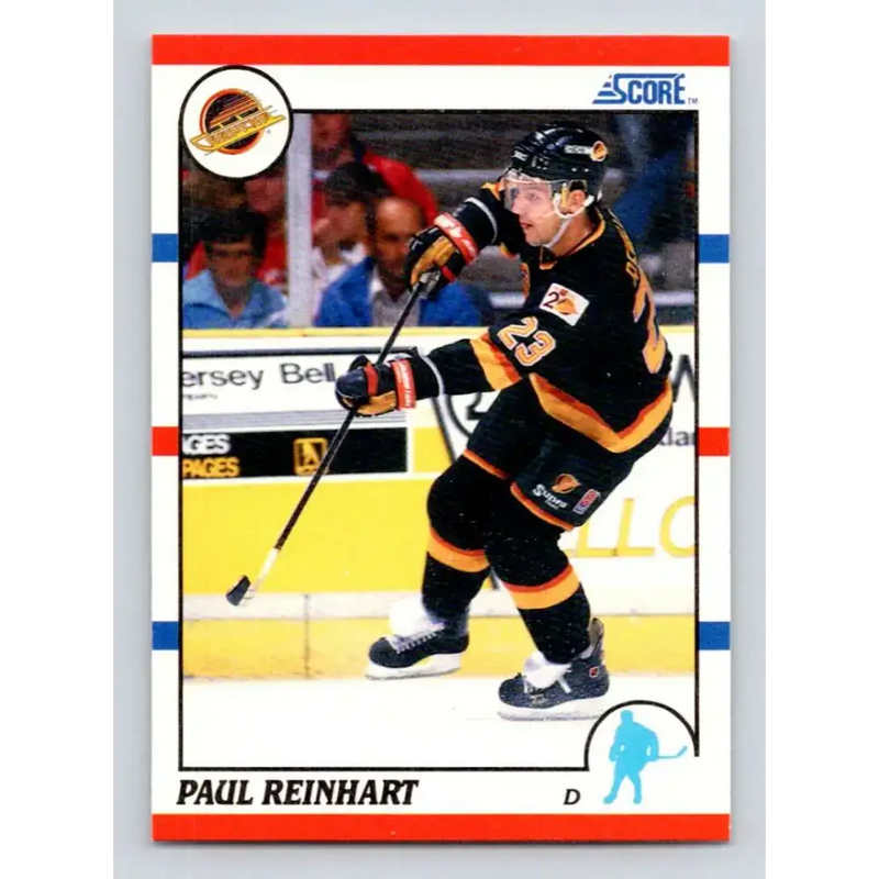 1990-91 Score #173 Paul Reinhart NM-MT Vancouver Canucks Hockey Card - Hockey Card Single