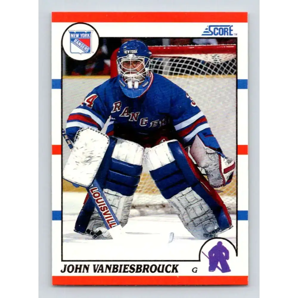1990-91 Score #175 John Vanbiesbrouck NM-MT New York Rangers Hockey Card - Hockey Card Single
