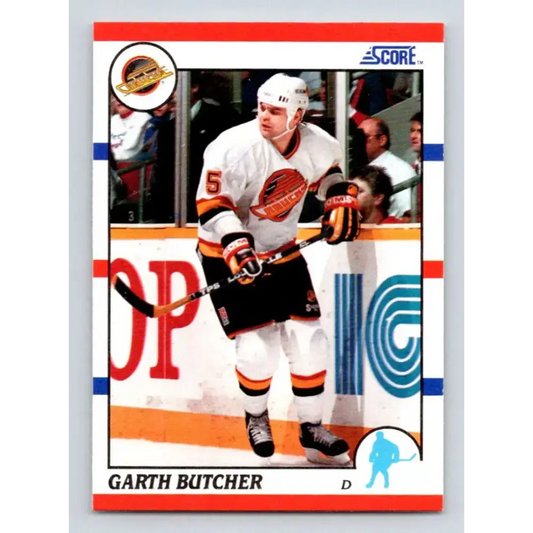 1990-91 Score #18 Garth Butcher NM-MT Vancouver Canucks Hockey Card