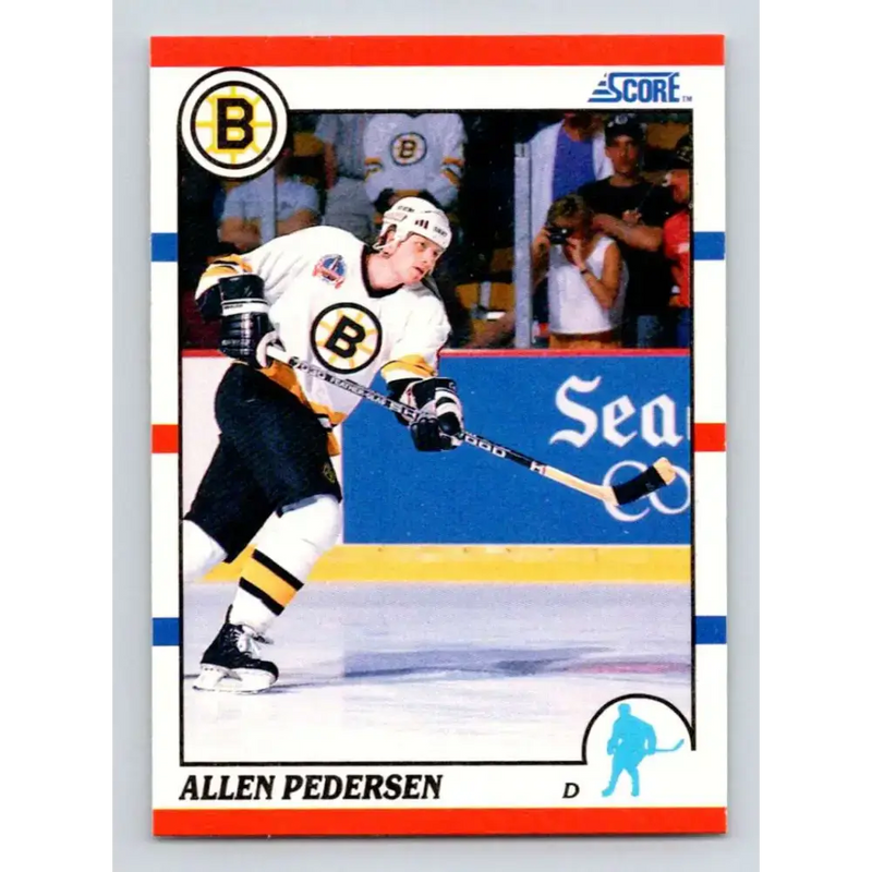 1990-91 Score #181 Allen Pedersen NM-MT Boston Bruins Hockey Card - Hockey Card Single