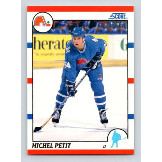 1990-91 Score #187 Michel Petit NM-MT Quebec Nordiques Hockey Card - Hockey Card Single
