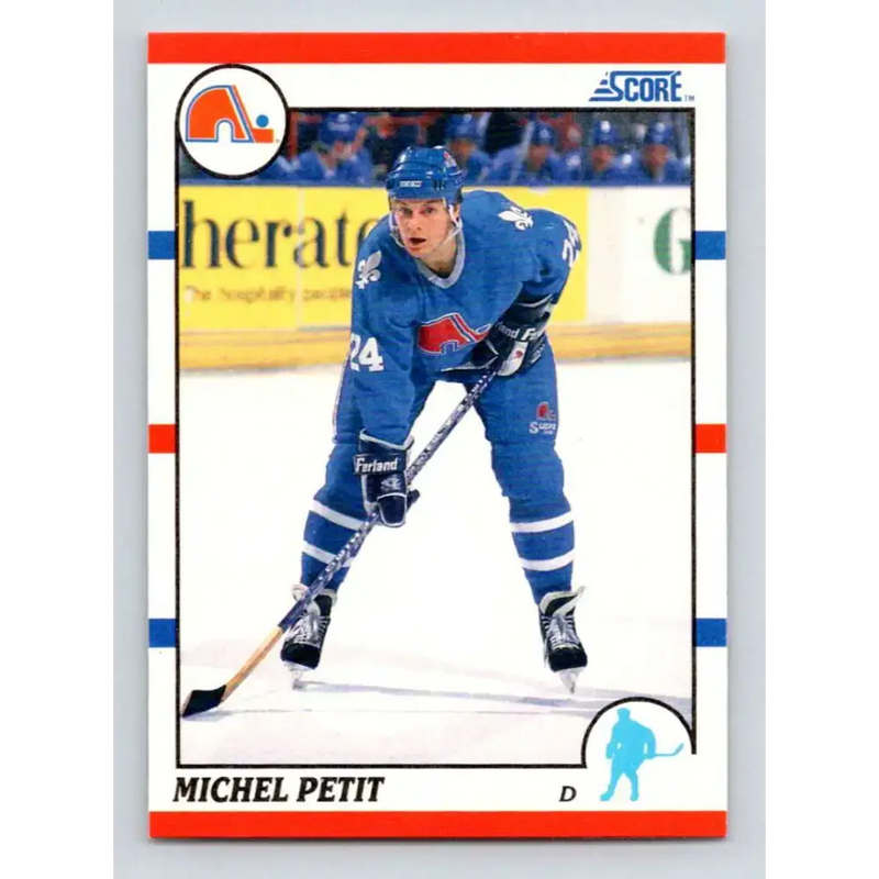 1990-91 Score #187 Michel Petit NM-MT Quebec Nordiques Hockey Card - Hockey Card Single