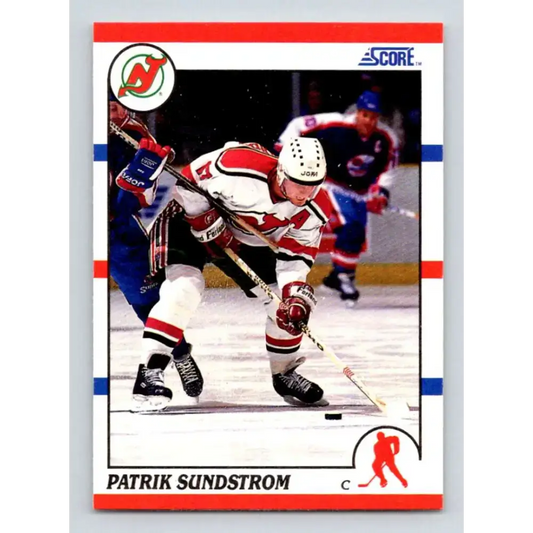 1990-91 Score #19 Patrik Sundstrom NM-MT New Jersey Devils Hockey Card