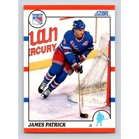 1990-91 Score #194 James Patrick NM-MT New York Rangers Hockey Card